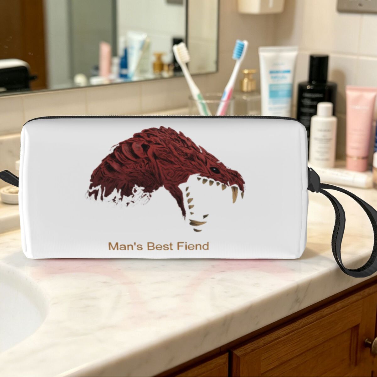 Women'S Best Bags For Travel - Odogaron Man's Best Fiend Makeup Bag