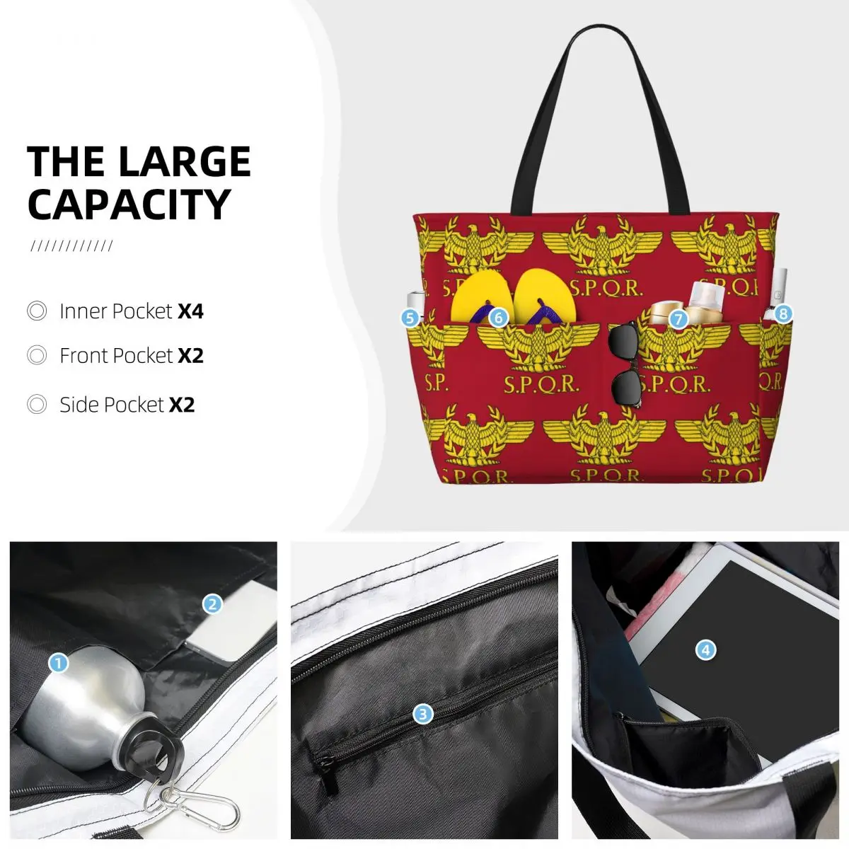 Rome SPQR Roman Beach Tote Bag - Women Bags Rome review and price