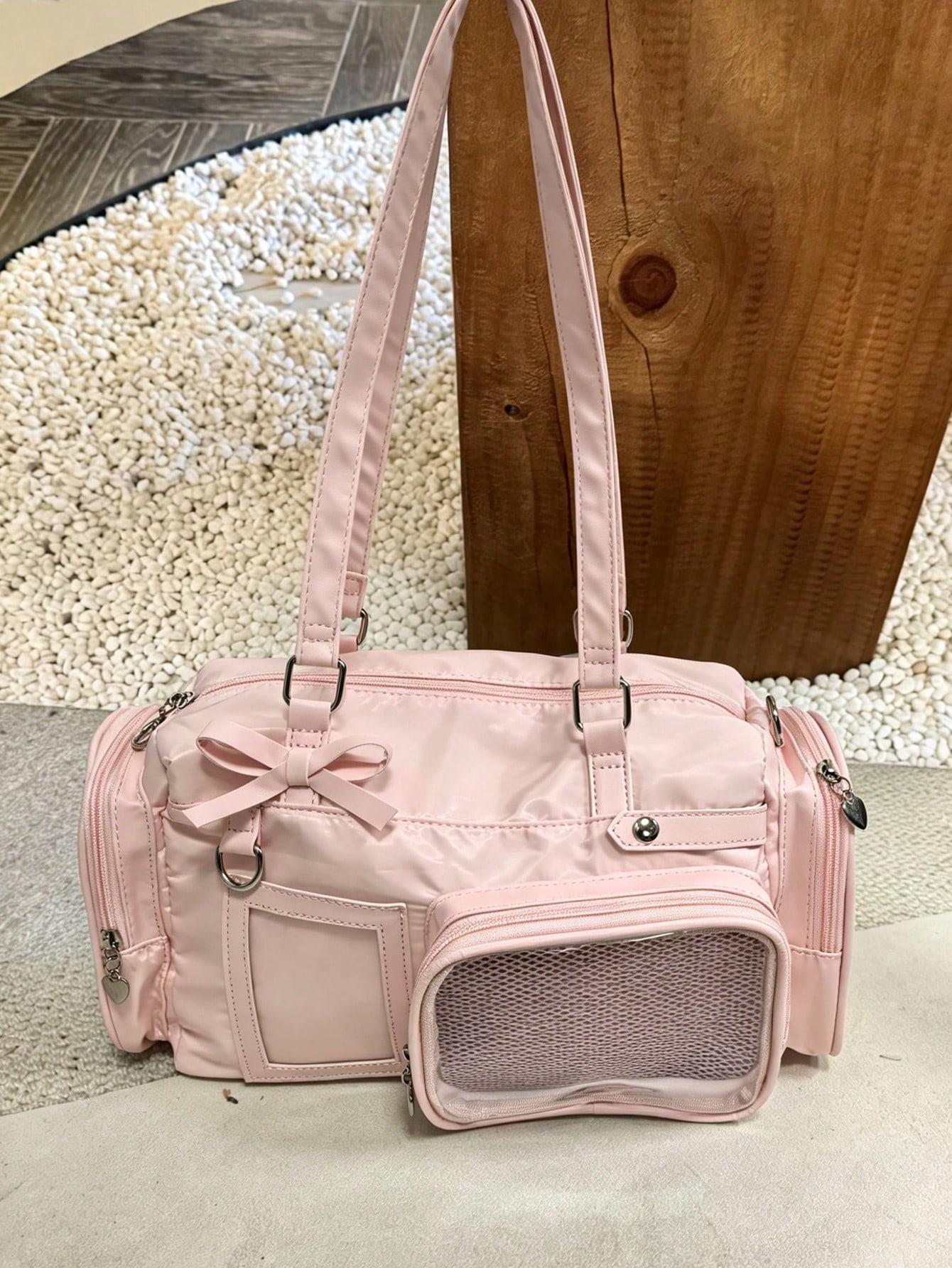 Korean Style Pink Lazy Fashion - Women Handheld Bags review and price