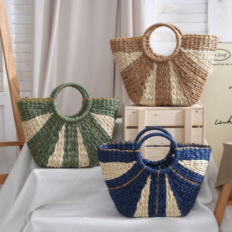 Large Capacity Straw Woven Bea - Women Handheld Bags review and price