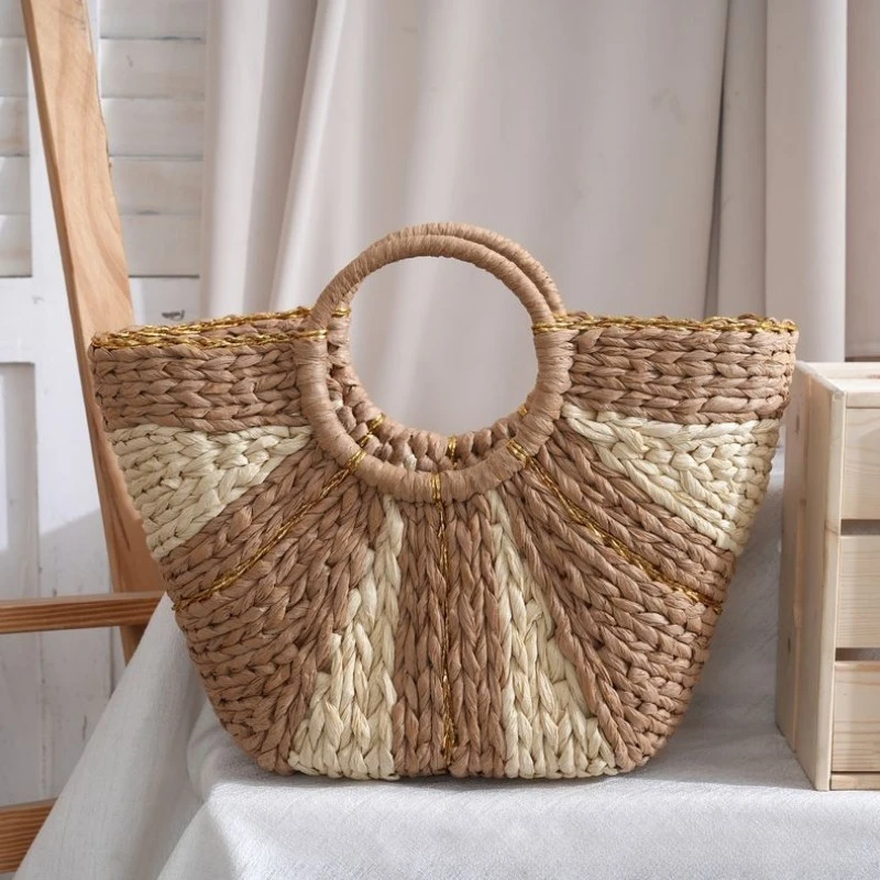 Large Capacity Straw Woven Bea - Women Handheld Bags review and price