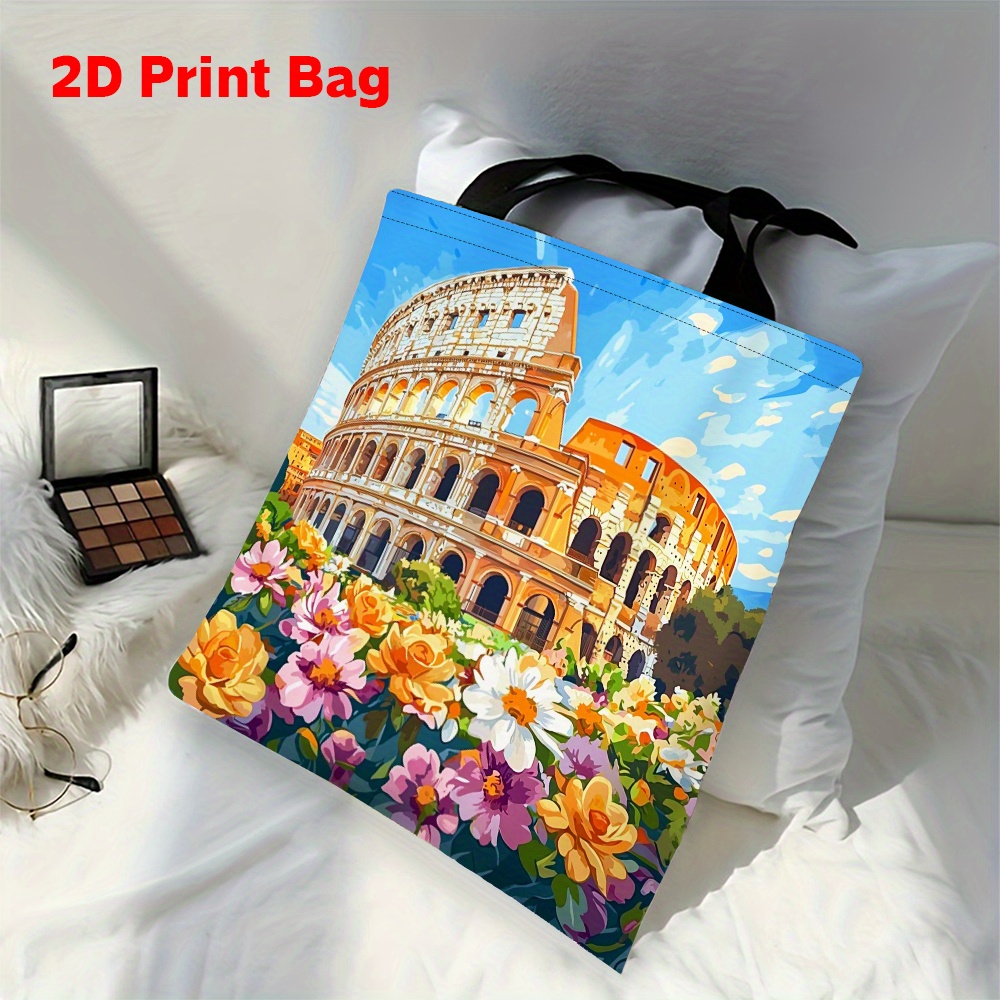 1pc Printed Tote Bag Featuring - Women Bags Rome review and price