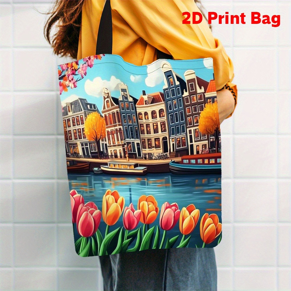 1pc Printed Tote Bag Featuring - Women Bags Rome review and price