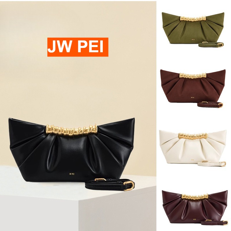 JW PEI Leia Pleated Clutch Met - Women Bags Jw Pei review and price