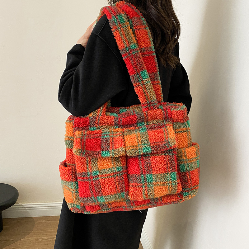Lamb Fleece tote bags for wome - Women Handheld Bags review and price
