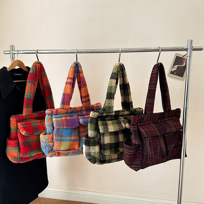 Lamb Fleece tote bags for wome - Women Handheld Bags review and price