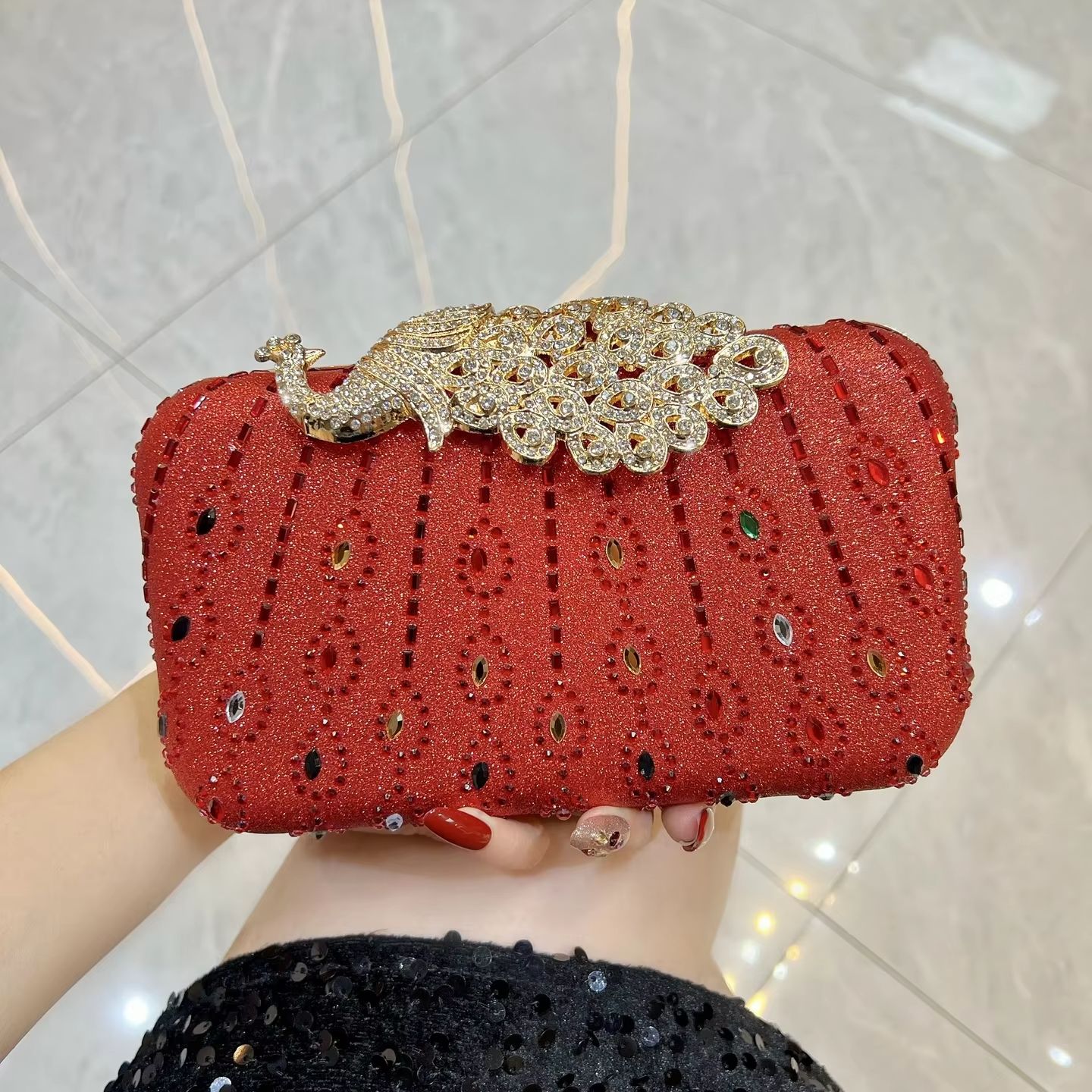 New Rhinestone Evening Clutch  - Women Handheld Bags review and price