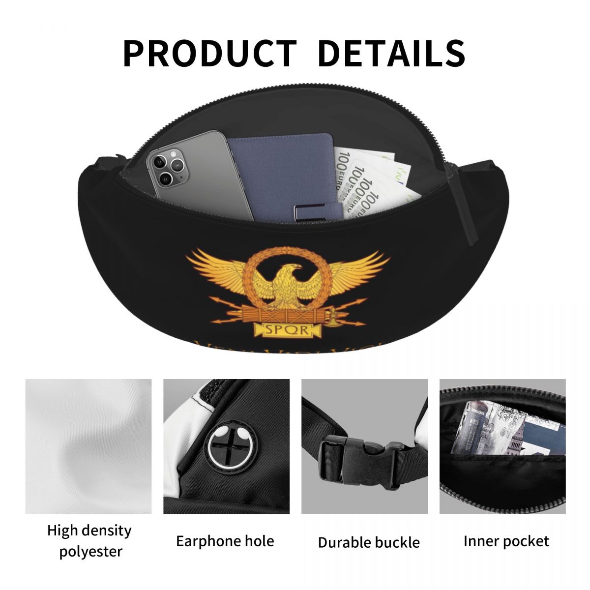 Rome SPQR Roman Fanny Pack Men - Women Bags Rome review and price