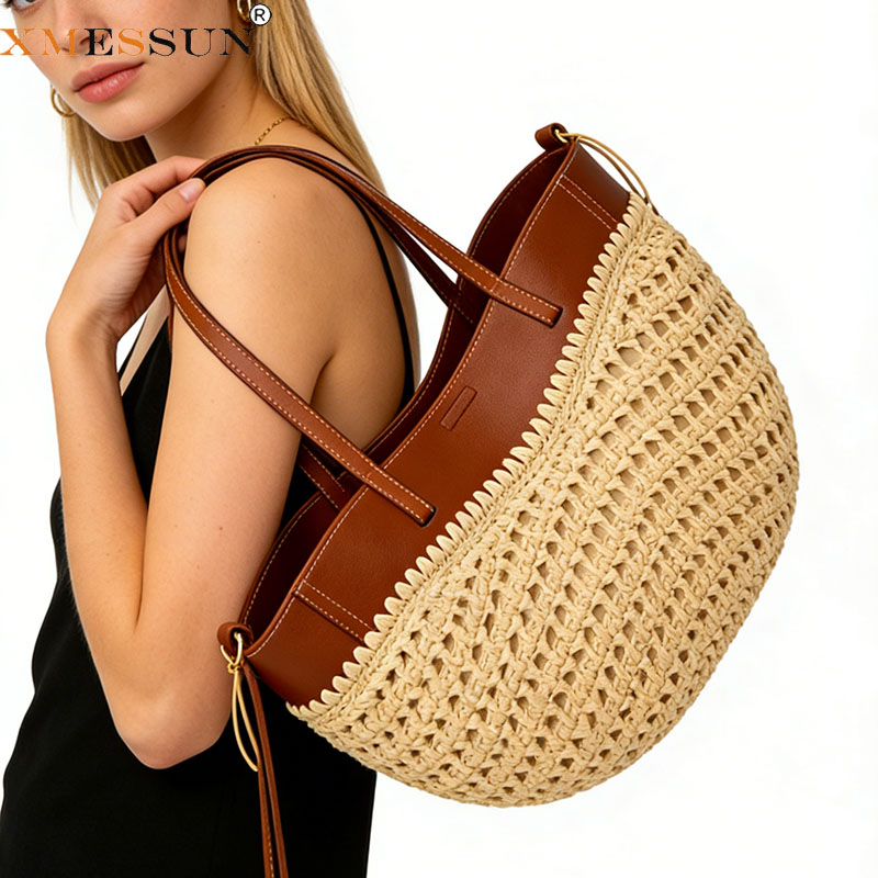 XMESSUN Women New Straw Woven  - Women Bags Jw Pei review and price