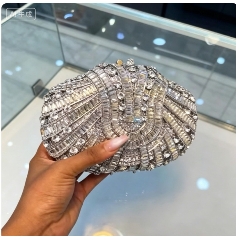Stone clutch purse crystal dia - Women Handheld Bags review and price