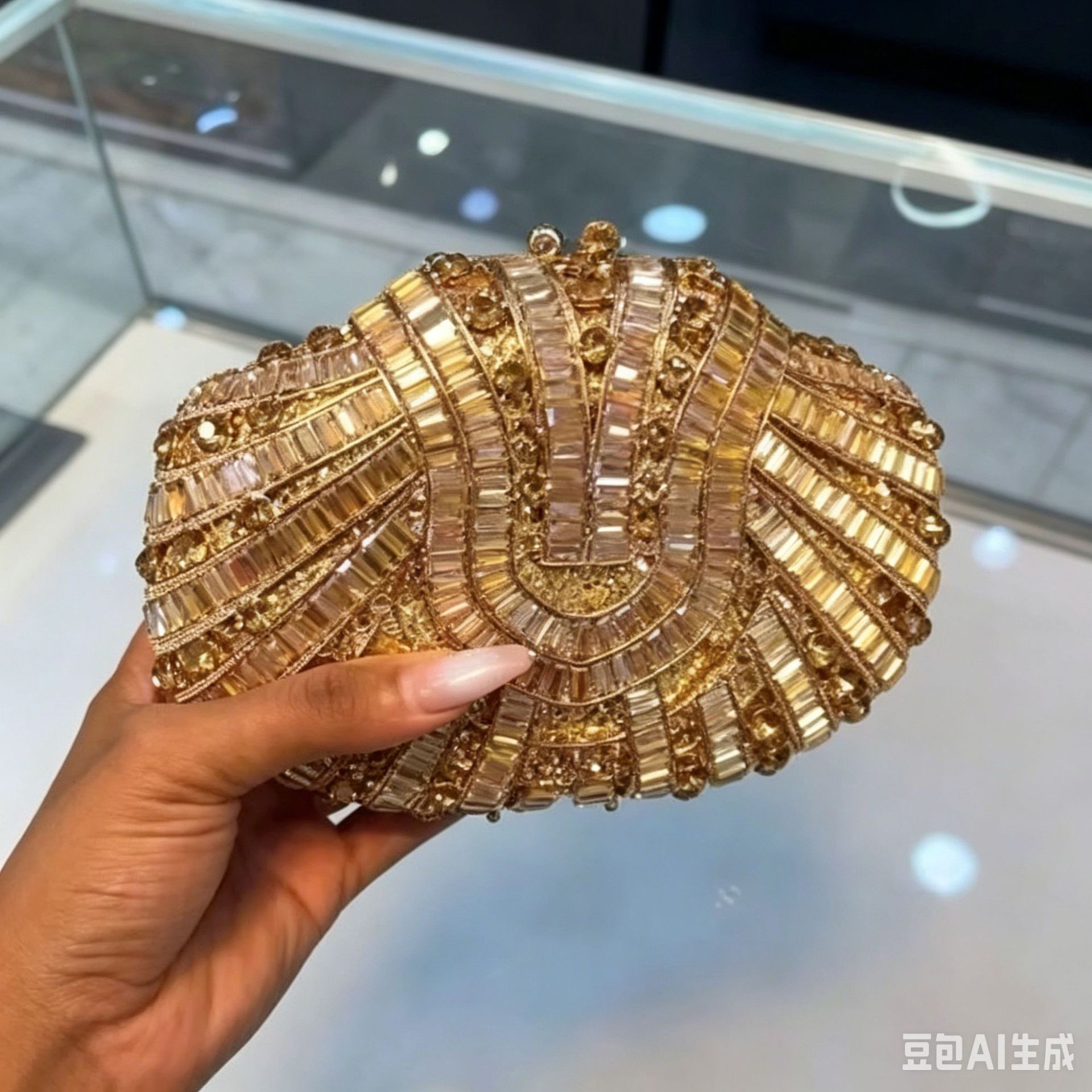 Stone clutch purse crystal dia - Women Handheld Bags review and price