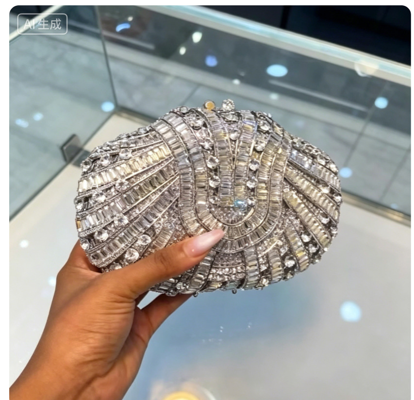 Stone clutch purse crystal dia - Women Handheld Bags review and price