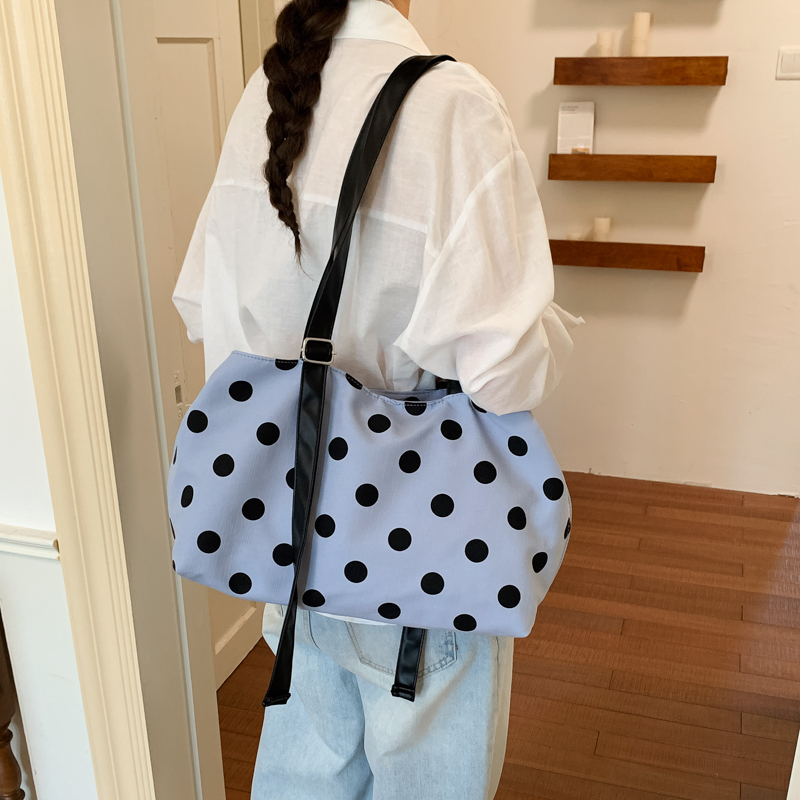 Multi-layer Canvas Polka Dot T - Women Handheld Bags review and price