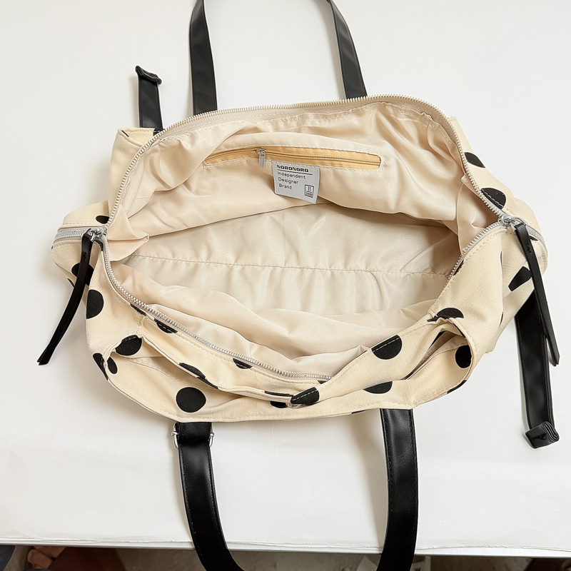 Multi-layer Canvas Polka Dot T - Women Handheld Bags review and price