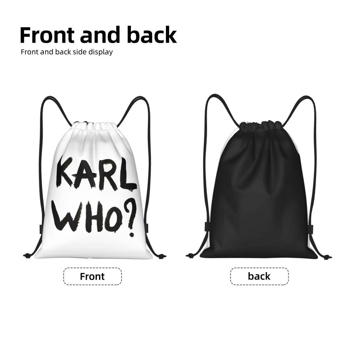 Custom Karl Who Drawstring Bag - Women'S Karl Bags review and price